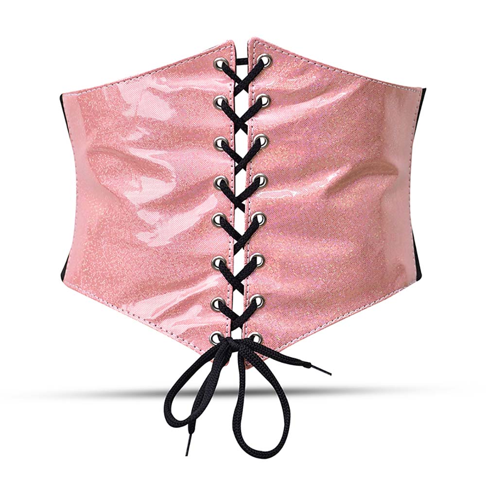 Women 's Corset Belt Tops Lace Up Waist Belt Strapless Underbust Corset  Bustier