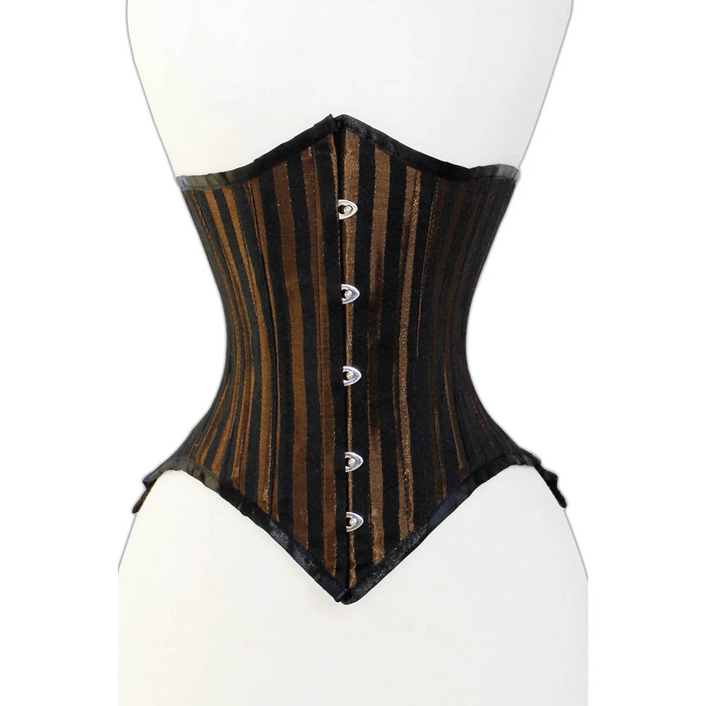 Brown Lacemade corset - Under bust – Miss Leather Online