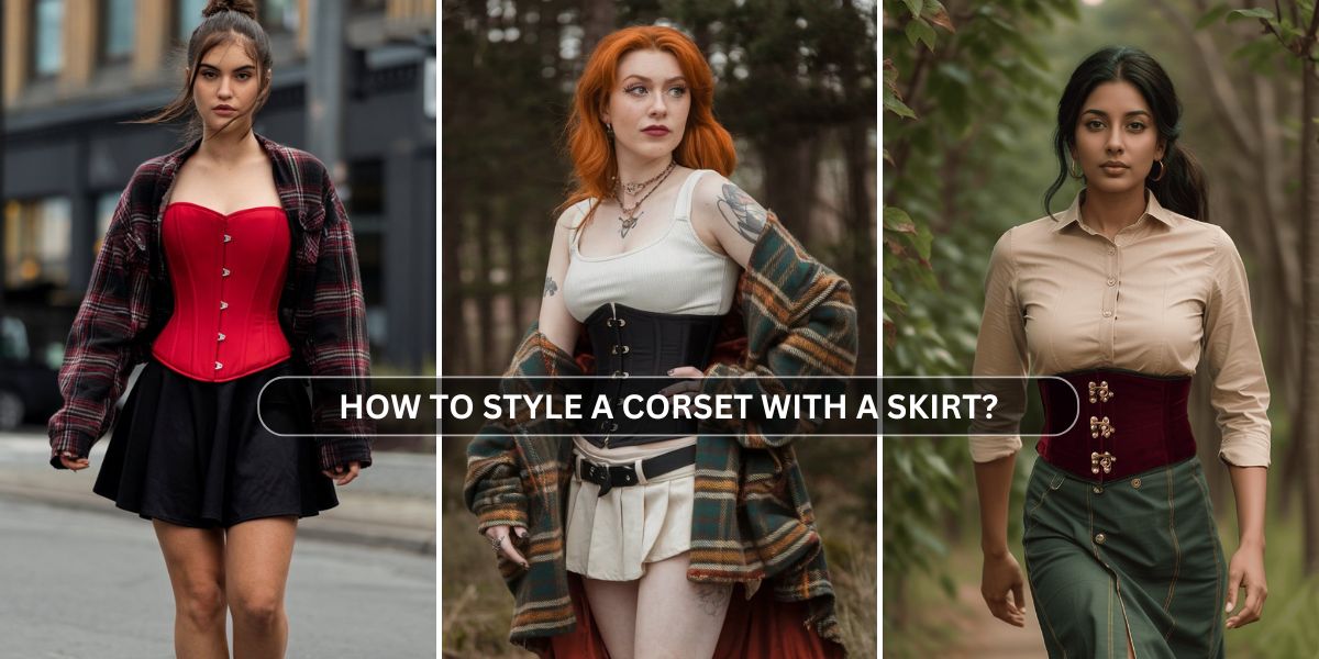 How to style a corset with a skirt