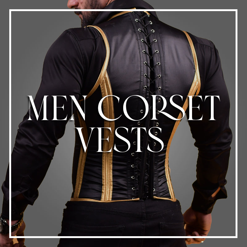 Corset Vests by @sammybarbosa for men. 😍What do you think about