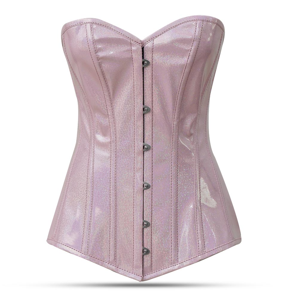 PVC  Over Bust Corset Top - Laced Corset