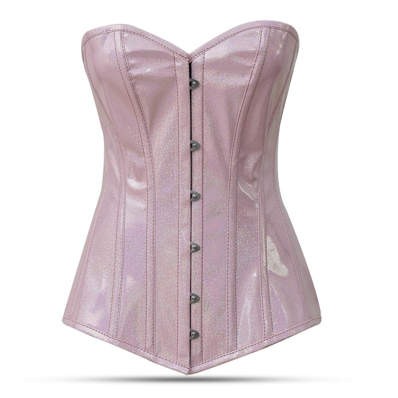 PVC  Over Bust Corset Top - Laced Corset