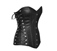 Black steampunk corset - Over The Bust Corset