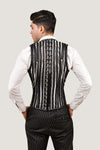 Golden Line Brocade Corset Vest