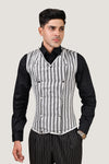 Brocade Men corset vest 