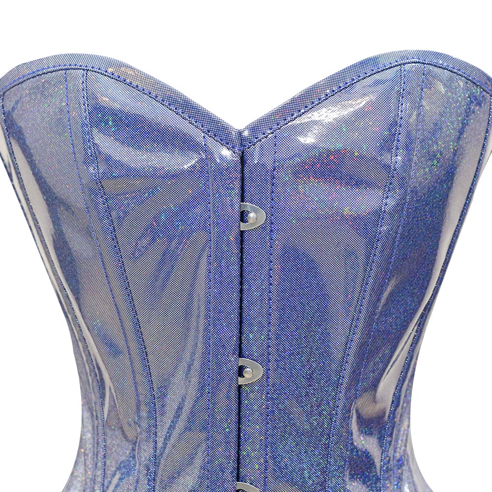 PVC  Over Bust Corset Top - Laced Corset