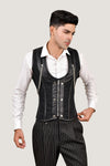 Golden Line Brocade Corset Vest