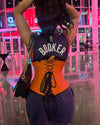 Orange Corset top with Stylish Phone Holder