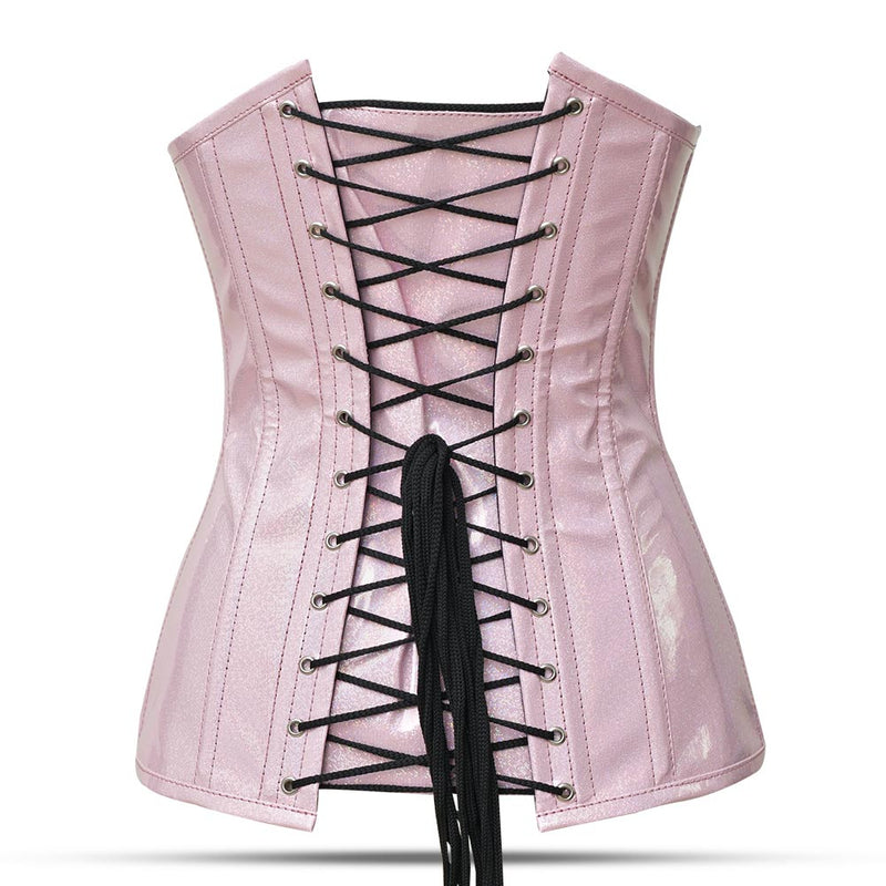 PVC  Over Bust Corset Top - Laced Corset