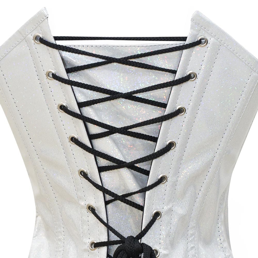 PVC  Over Bust Corset Top - Laced Corset