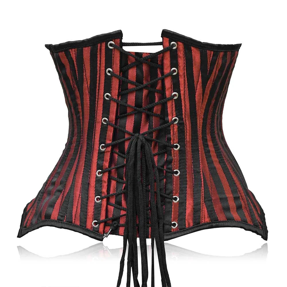 Red  Under bust Lacemade corset