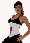 Heart corset top - Under Bust Steel Boned Corset