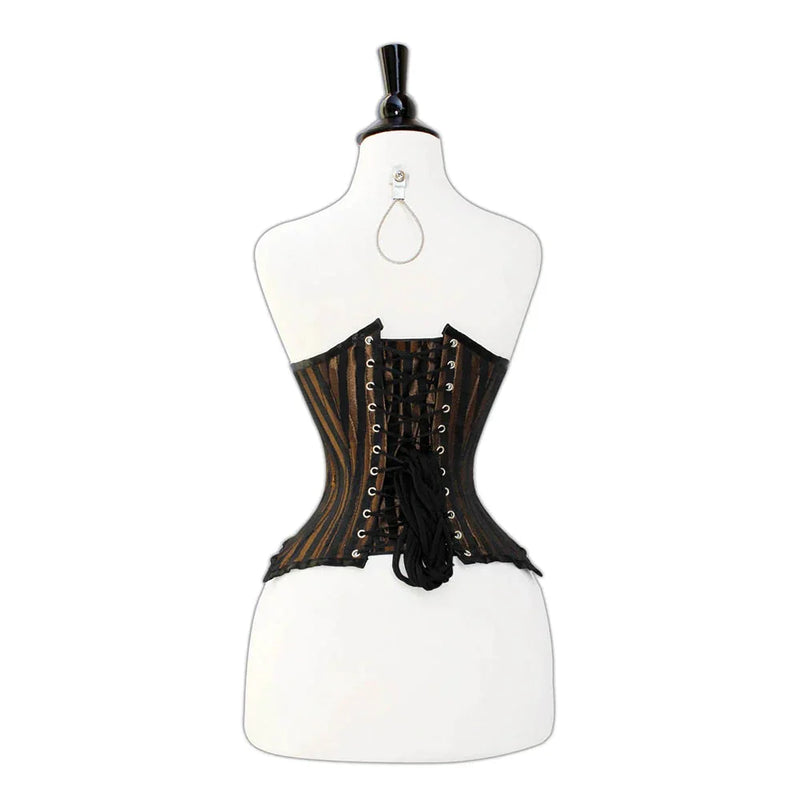 Brown  Under bust Lacemade corset