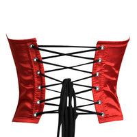 Red Satin corset top