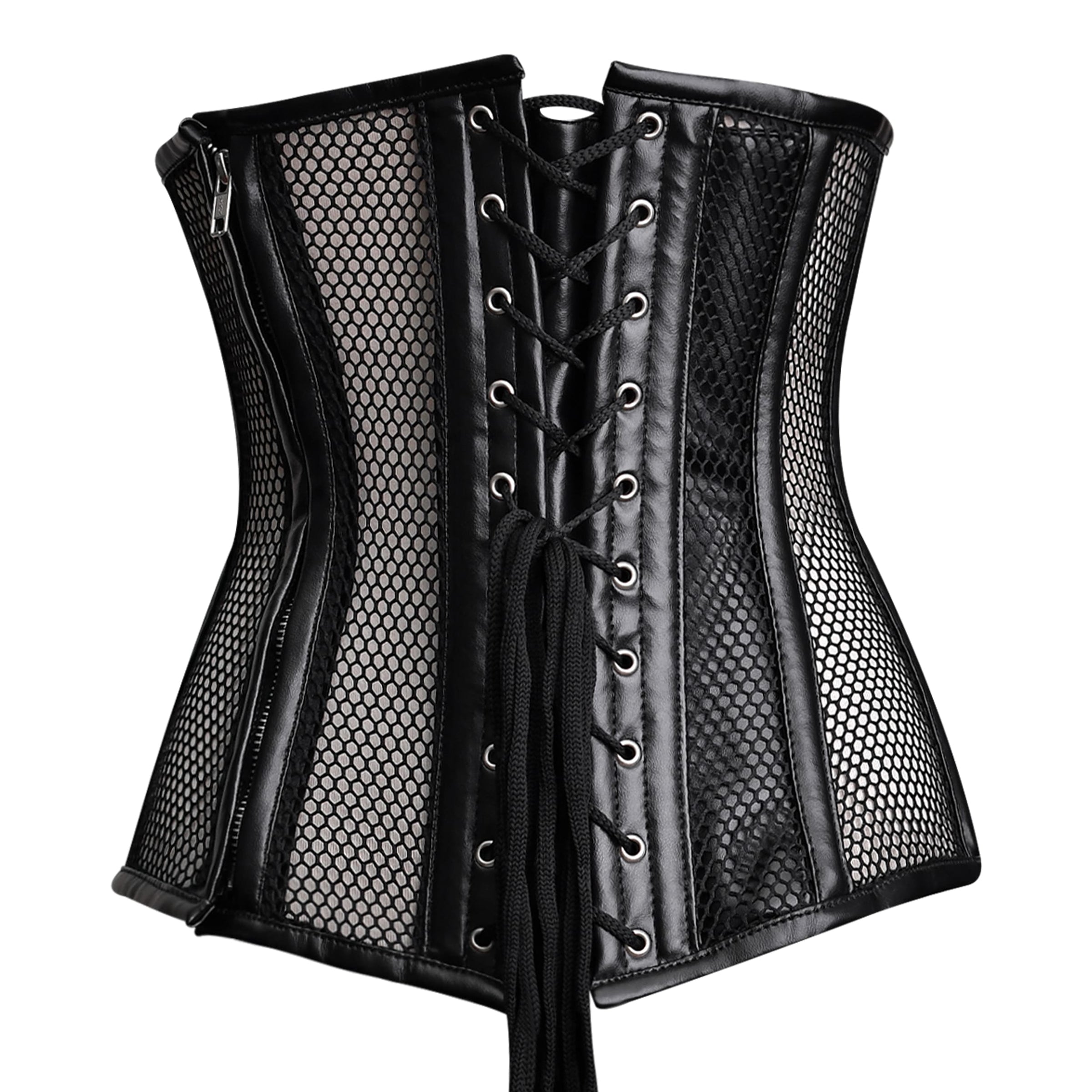 Mesh Corset Black Top