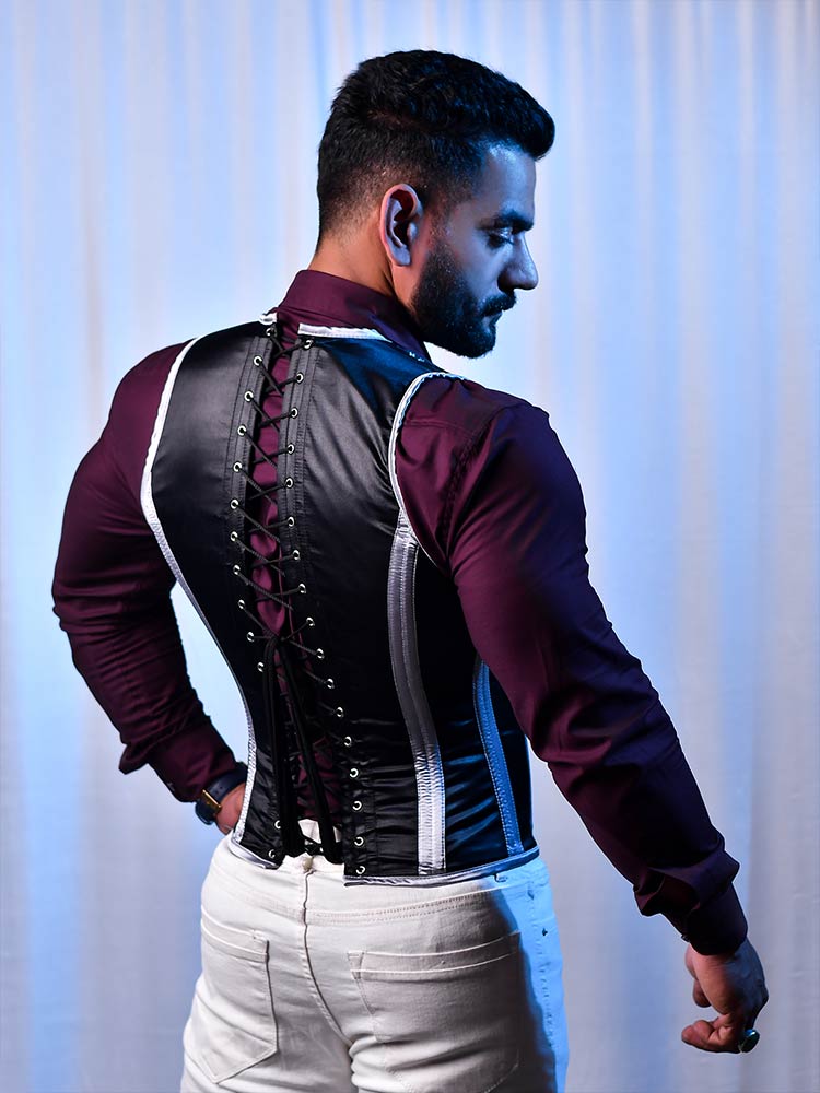 Latex waist cincher vest - Mens Corset Vest – Miss Leather Online