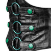 Short Torso Black Corset Belt