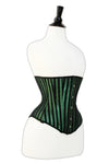 Green Lacemade corset - Mid bust