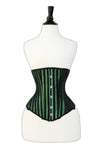 Green Lacemade corset - Mid bust