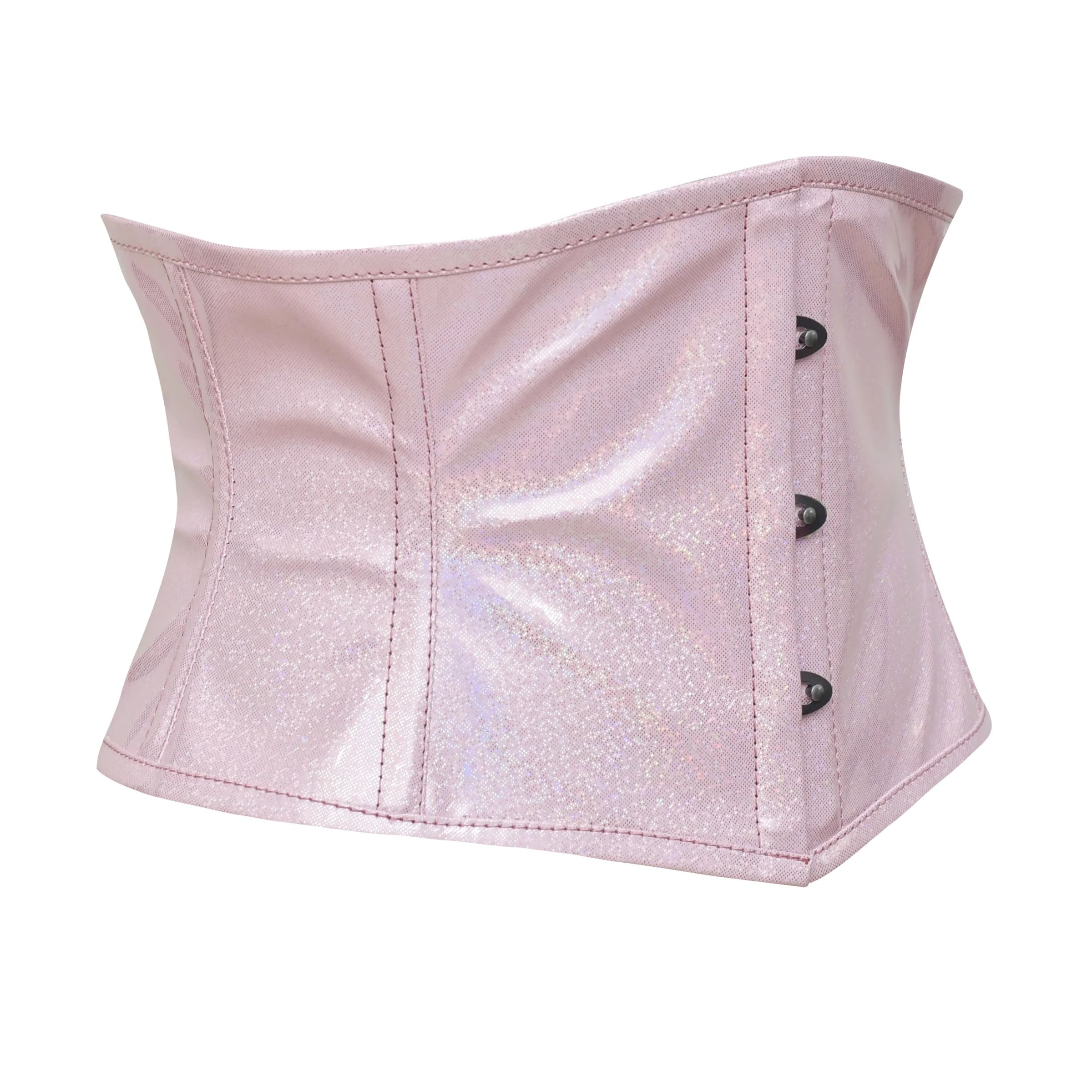 Short Torso PVC Corset Top - Waist cincher