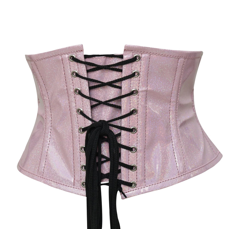 Short Torso PVC Corset Top - Waist cincher