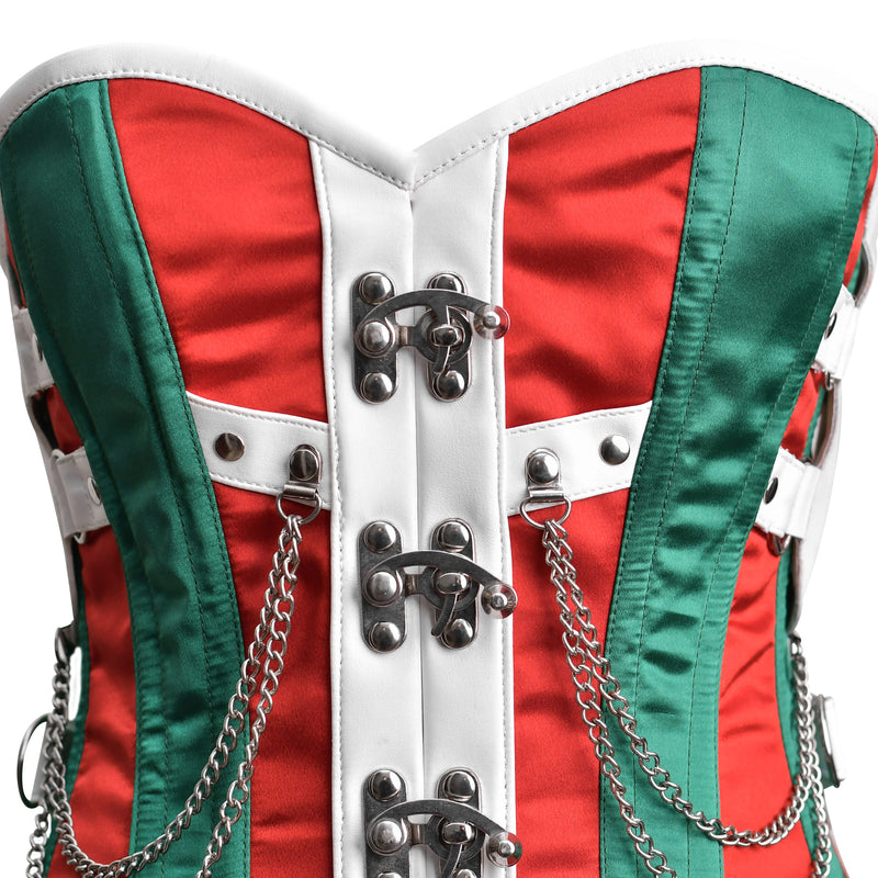 Multi Color satin corset top
