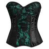 Green and Black corset top