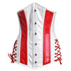 Red and white corset