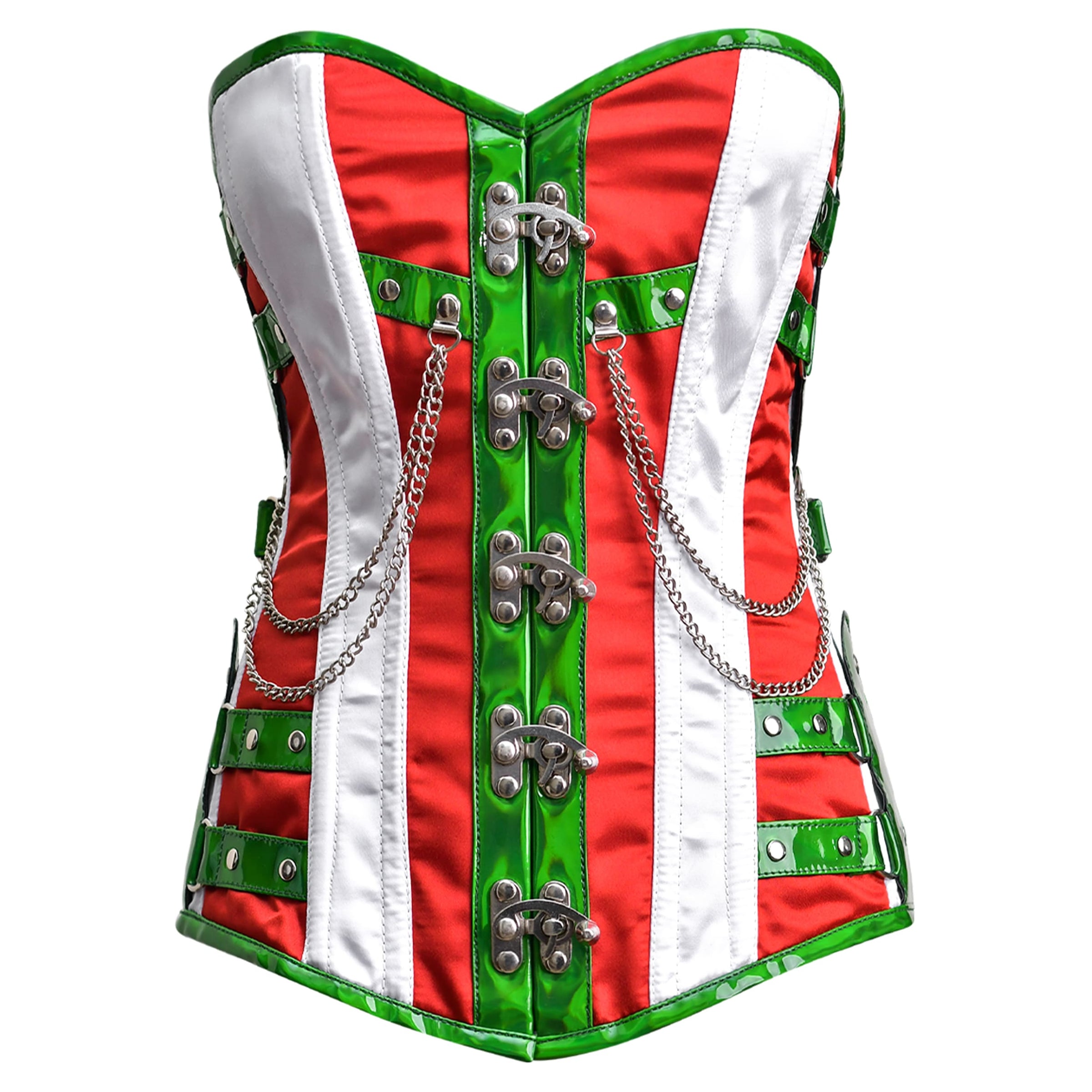 Multi Color Steampunk corset Top - Laced Corset