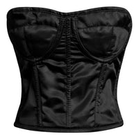 Black Satin corset top