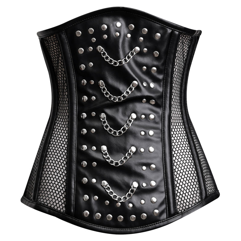 Mesh Corset Black Top