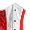 Red and white corset