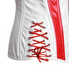 Red and white corset