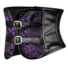 Purple Short torso corset Belt 