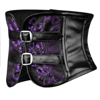 Purple Short torso corset Belt 