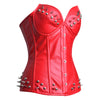 Red Leather corset Top