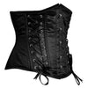 Black Satin Corset Top