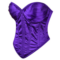 Purple Satin corset top