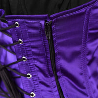 Purple Satin corset top