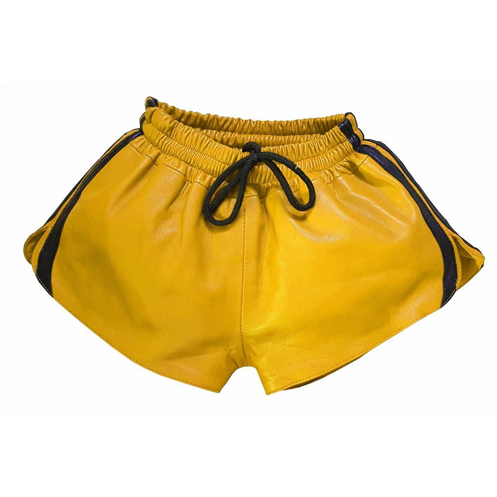 Mens Real Leather Shorts