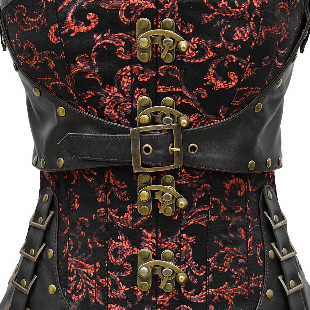 Red best sale waist corset