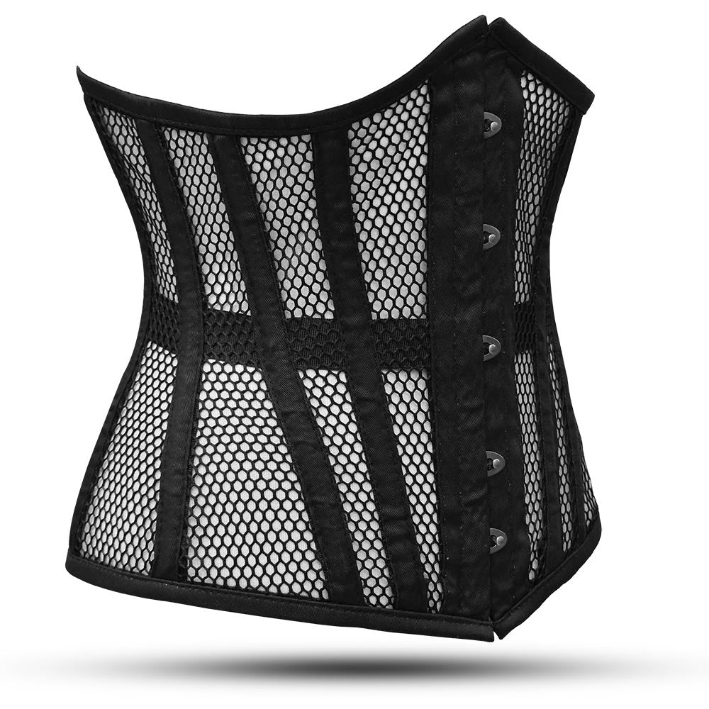 Long Torso Waist Trainer Steel Bone Lacing Under Bust Corset