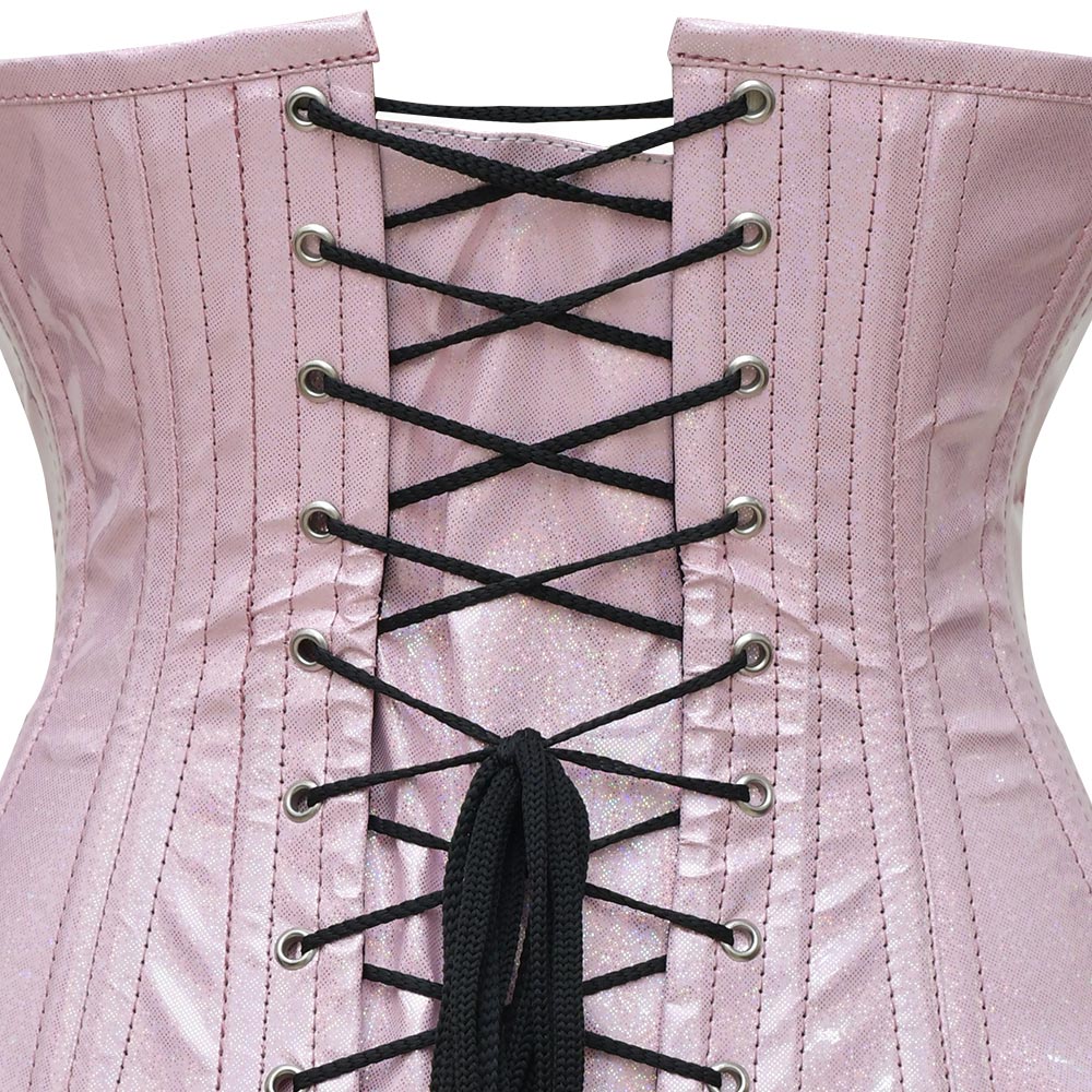 Pink PVC corset top - Bust Corset Online – Leather Miss Under